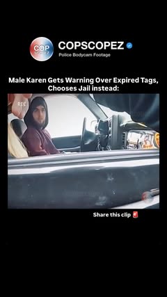 Instagram Reel by @copscopez, published May 24, 2026. Follow @copscopez for the craziest police footage What began as a routine traffic stop for expired regist…