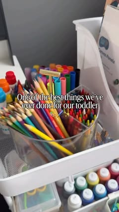 Instagram Reel by @eatwell.withlex, published May 28, 2026. Summer recommendation for parents: build an art cart ☀️?✨ It’s been one of our favorite screen-free…