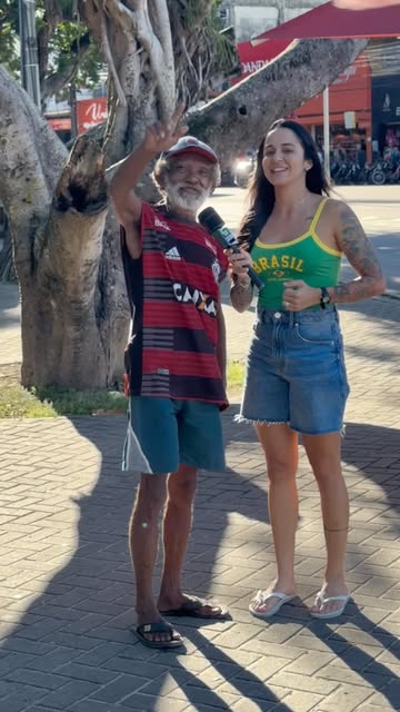 Instagram Reel by @tatacastedo_, published Jun 3, 2026. “FLÁVIO FUNCIONÁRIO” ?? ? #humor #entrevista #política #reels