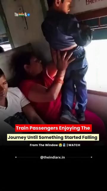 Instagram Reel by @theindiarx.in, published May 30, 2026. A hilarious train travel video is going viral after an unexpected moment near a train window left soc…