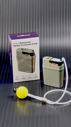 Instagram Reel by @kanama_bait, published May 20, 2026. Kanama VersaPump — New must-have fishing gear! 2-in-1 Aerator + Vacuum Sealer. . ?www.kanama.com . #kan…