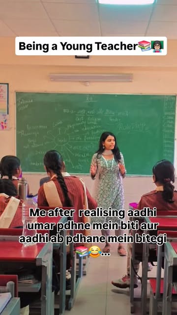 Instagram Reel by @bloomwithneha_, published Apr 17, 2026. Core of a Young Teacher ??.... Relatable Funny Teaching Reel #teacherlife #BEdLife #relatable #funny…