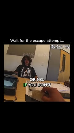 Instagram Reel by @policedialed, published Jun 4, 2026. Bodycam footage captured a school-based police interview that took an unexpected turn moments after a s…