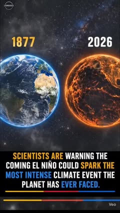 Instagram Reel by @cosmic_verse_ft, published May 23, 2026. ?? Scientists are closely monitoring the possibility of a powerful El Niño event and its potential…