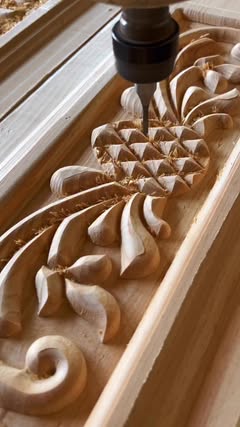 Instagram Reel by @ishal_cnc_woodart, published May 28, 2026. Next Level 2.5D woodworking ✅