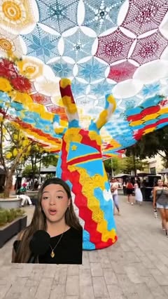 Instagram Reel by @fernandacortesx, published Jun 5, 2026. More than 200 artisans from Etzatlán turned a street in Zapopan into a giant woven tribute for the 2…