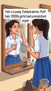 Instagram Reel by @thodasasacch, published May 23, 2026. Back when getting ready for school felt like a full glam routine ? Every 90s girl had her signature st…