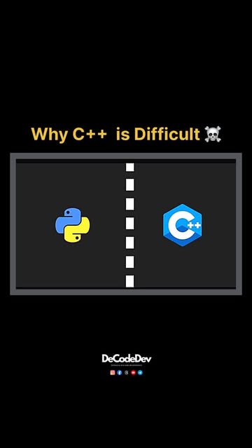 Instagram Reel by @de.code.dev, published May 19, 2026. Syntax of C++ is difficult from other programming languages … but it is one of fastest language. ☠️ Sav…
