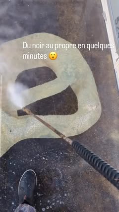 Instagram Reel by @jordano_13, published May 17, 2026. Chez JO Cleaner, on redonne vie à vos terrasses, murs et extérieurs ✨ Élimination des traces noires, mou…