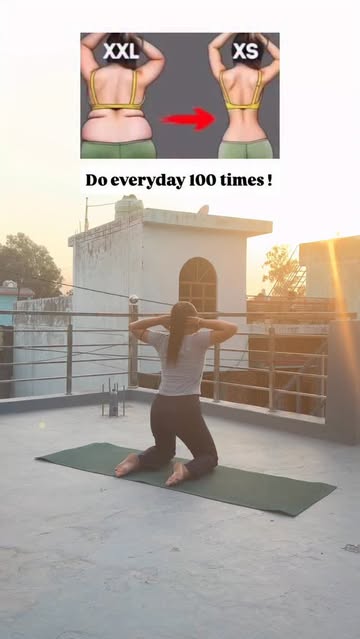 Instagram Reel by @yoga_with_reetu24, published May 19, 2026. DM for online yoga classes ? Fat lose exercise :- body stretching #dailyyoga #fitnessmotivation #…