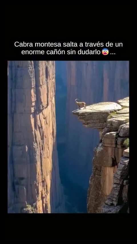 Instagram Reel by @esdeciencias, published May 20, 2026. ?⛰️ Lo que para nosotros parece imposible… para un íbice es cuestión de supervivencia. En este impresi…