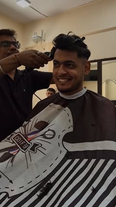 Instagram Reel by @rahulljoshiii, published Jun 5, 2026. Bro thinks he's Joshua Kimmich ? . . . [haircut vlog salon vlog india fresh haircut barber shop vlog m…