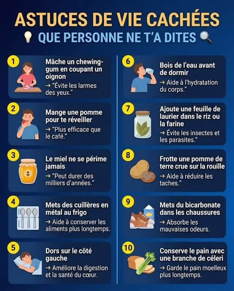 Instagram Reel by @reflexo.vie, published May 30, 2026. ? Astuces de vie utiles au quotidien ? 1️⃣ Chewing-gum et oignon Mâcher un chewing-gum peut aider à lim…