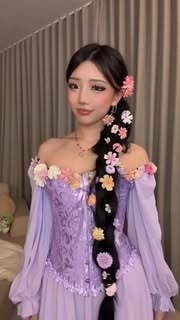 Instagram Reel by @shirleypunn, published May 15, 2026. Outfit transition for a lantern festival??LIVING OUT MY DISNEY PRINCESS DREAM RN #rapunzel #tangled #dr…