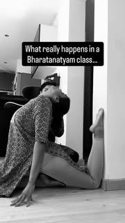 Instagram Reel by @kalaianjali_france, published May 1, 2026. Un cours de Bharatanatyam ne commence pas par danser. Il commence par préparer le corps, l’esprit…
