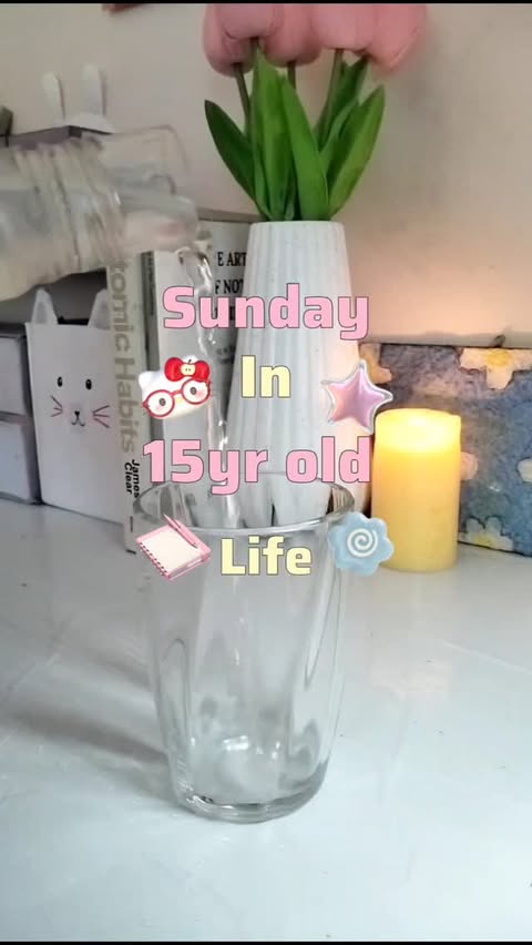 Instagram Reel by @momodiaries__, published May 17, 2026. a slow, aesthetic Sunday in the life of a 15-year-old ✨?☁️ little moments, cozy vibes & resetting for…