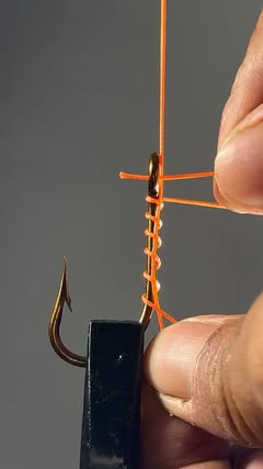 Instagram Reel by @knotrope1, published Jun 1, 2026. new hook tying method ? #knot #rope #fishing #knotting #knottutorial reels diy idea usa tips tricks fishin…