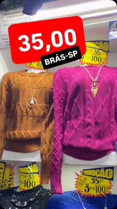 Instagram Reel by @listadefabricantesdobras, published May 25, 2026. Casaquinhos no tricot muito baratos aqui no Brás/São Paulo . #modainverno #modal #tricot #…