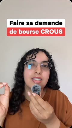 Instagram Reel by @careerbyhafsa, published May 11, 2026. Faire sa demande de bourse du CROUS. ￼ #crous #etudiant #bourse