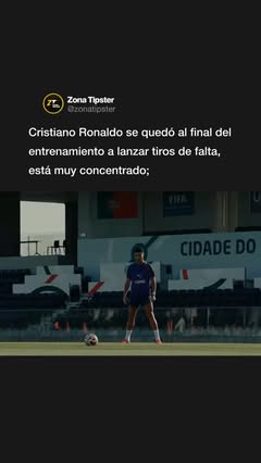 Instagram Reel by @zonatipster, published Jun 5, 2026. ??? Terminó el entrenamiento de Portugal y mientras la mayoría de jugadores se dirigían al vestuario, Cr…