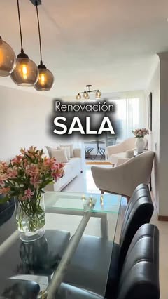 Instagram Reel by @dianishome, published May 10, 2026. Renovación sala. #renovacion #diseñodeinteriores #decoracion #hogar #home