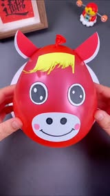 Instagram Reel by @crafti_master_, published May 25, 2026. The Year of the Horse is here! Let's make a little roly-poly horse out of balloons! The kids love it…