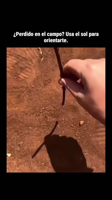 Instagram Reel by @mundocientific0, published May 29, 2026. Este video muestra un truco de supervivencia sencillo para orientarse usando solo el sol, sin neces…