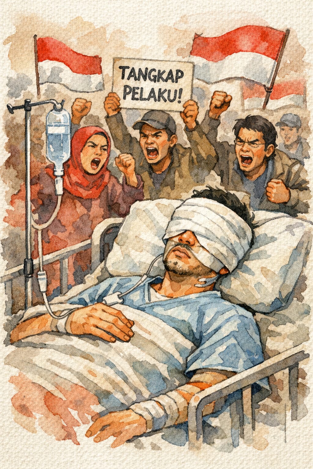 Kasus Penyiraman Air Keras Andrie Yunus Jadi Perhatian PBB