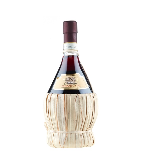 Sensi Chianti Straw Flask 75cl