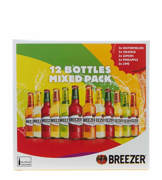 Bacardi Breezer Mixed Pack Bottles 12x27.5cl