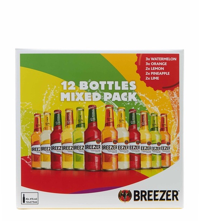 Bacardi Breezer Mixed Pack Bottles 12x27.5cl