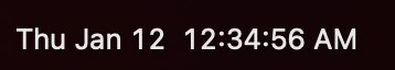 Thu Jan 12 12:34:56 AM 