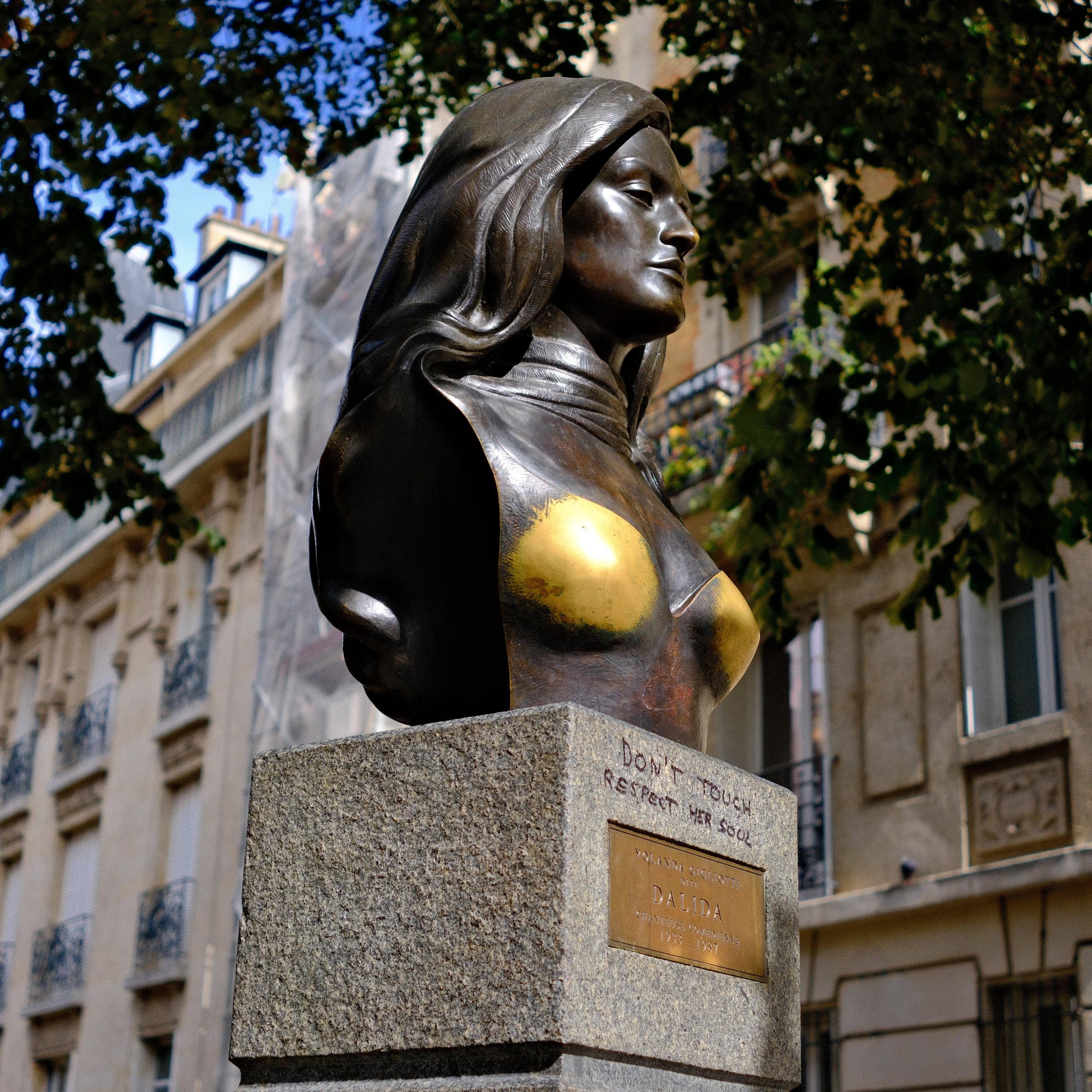 Don’t touch, respect her soul.

You can tell which parts of a bronze statue (or bust lol) people like to touch.