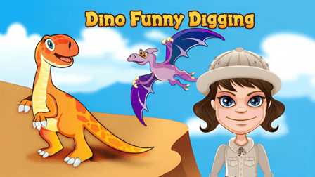 Dino funny digging