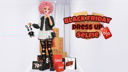 Black Friday Dress Up Selfie