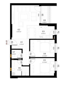Banese ne RESIDIO 7 (A) 84m² - Kati 4 - 6