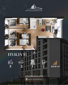 Banese ne RESIDIO 7 (B) 123m² - Kati 2 - 3