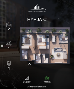 Banese ne RESIDIO 11 (C) 94m² - Tipi 1 Kati 2 - 10 - 4