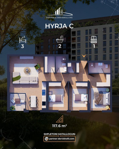 Banese ne RESIDIO 11 (C) 117m² - Tipi 3 Kati 2 - 10 - 3