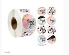 CDA31 Thank you Sticker Roll 1inch (500 Stickers)