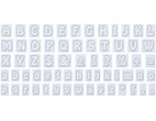 Anthony 64pcs Set Alphabet Upper & Lower Case with Characters Set