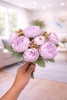 PB7 Soft Lavender Peony Bunch 4B+4S