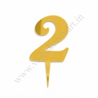 Acrylic Numerical Topper Big No.2