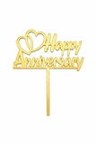 HA9 Acrylic Happy Anniversary Topper