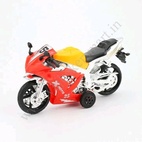 Mini Super Bike Cake Topper - Red with Yellow