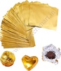 Gold Chocolate Wrapper Aluminum Foil (7x10 Inch)