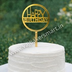 HB27 Acrylic Happy Birthday Topper