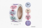 CDA302 Thank you Sticker Roll 1inch (500 Stickers)