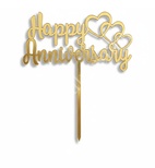 HA20 Acrylic Happy Anniversary Topper