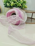 PR12 Pearl Organza Ribbon 1M - Lavender